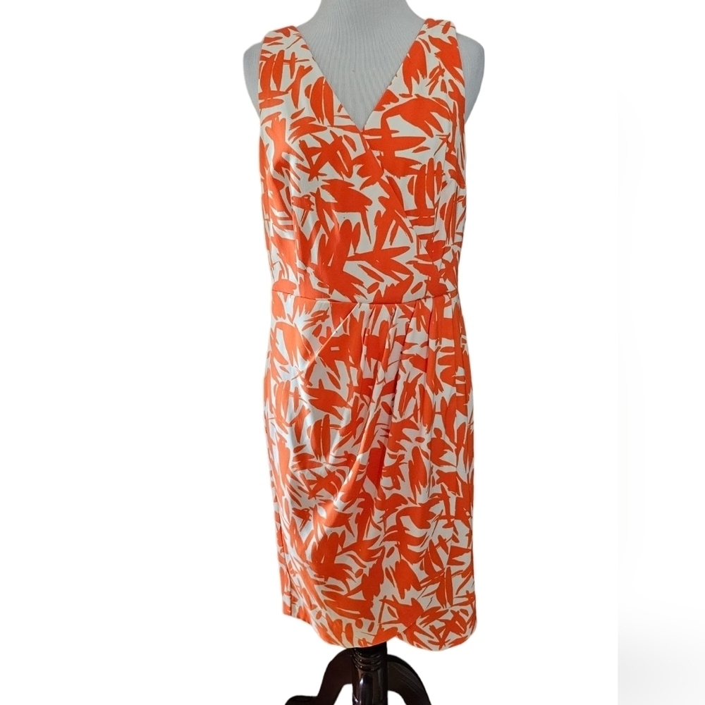 Maggy London orange print dress - Picture 3 of 4